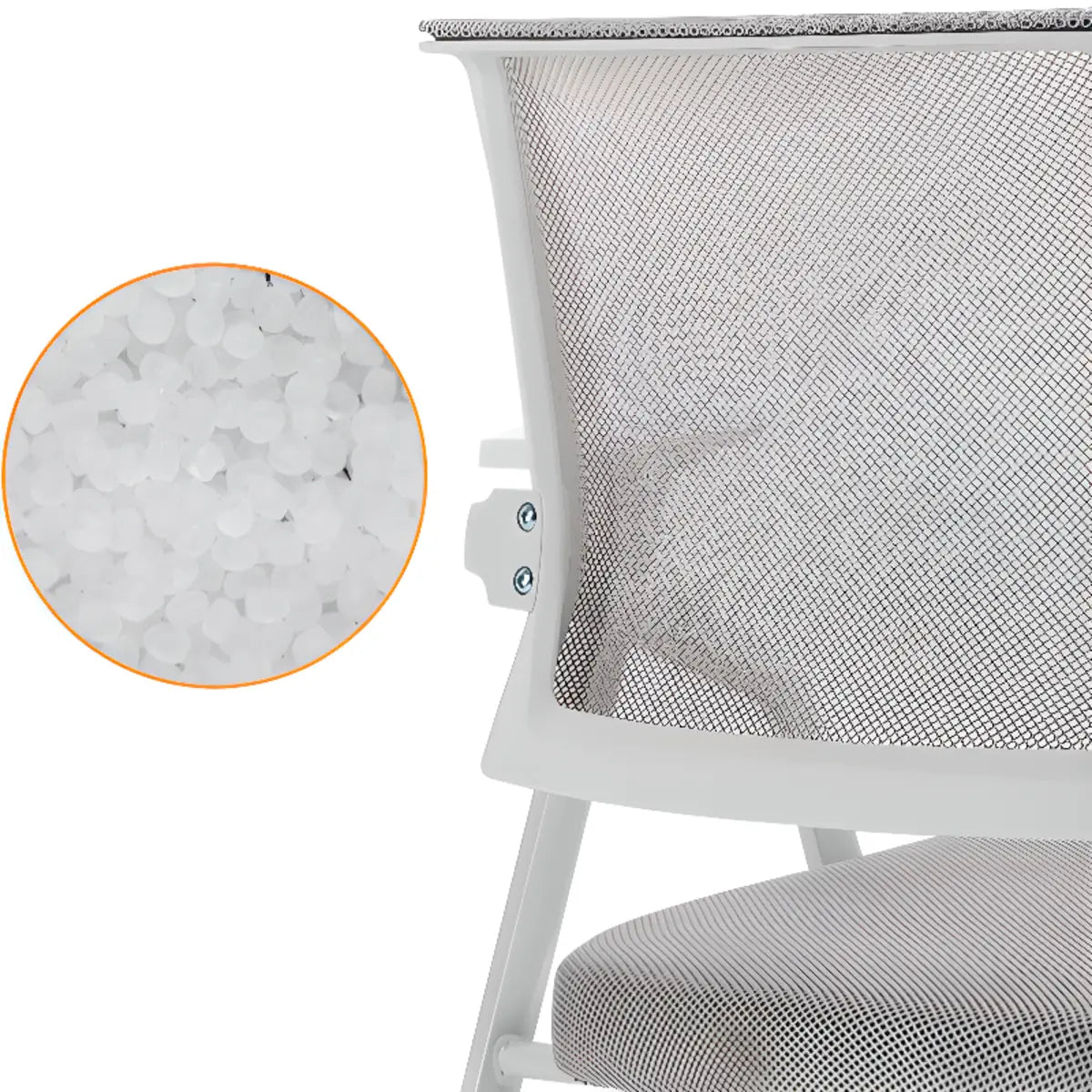 Green Modern Mesh Back Office Chair with Cushioned Seat Image - 9
