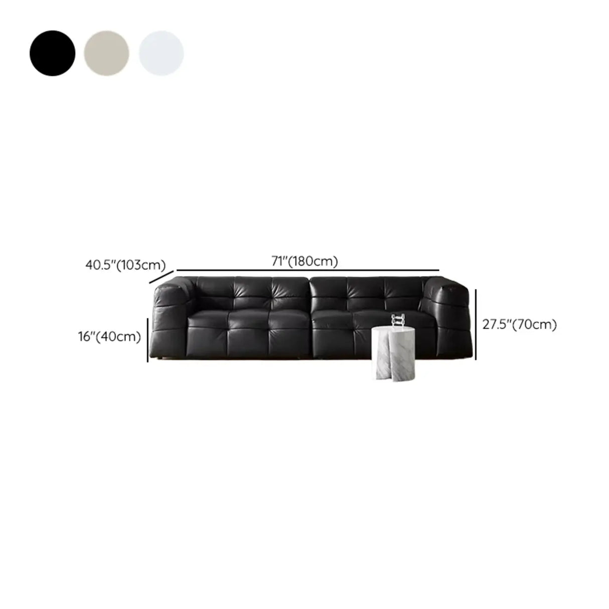Green Mohair Square Arm Biscuit Back Sofa with Pillow Image - 20