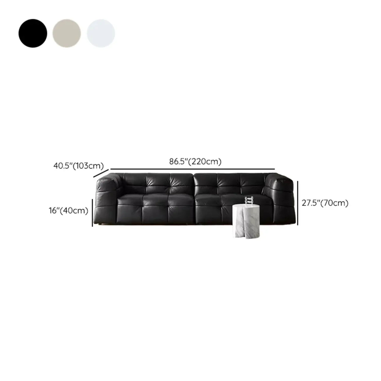 Green Mohair Square Arm Biscuit Back Sofa with Pillow Image - 24
