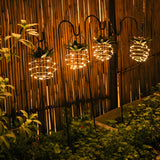Green Pineapple Solar LED Outdoor Pendant Lights Image - 9