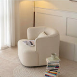 Green Recessed Arm Scratch Resistant Flannel Arm Chair Image - 12