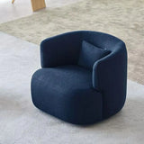 Green Recessed Arm Scratch Resistant Flannel Arm Chair Image - 3
