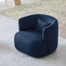 Green Recessed Arm Scratch Resistant Flannel Arm Chair Image - 3