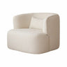 Green Recessed Arm Scratch Resistant Flannel Arm Chair Image - 5