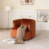 Green Recessed Arm Scratch Resistant Flannel Arm Chair Image - 7