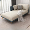 Green Rectangular Fabric Reclining Chaise Lounge with Pillow Image - 12
