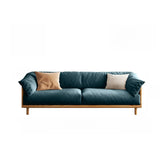 Green Scratch Resistant Fabric Removable Cushion Sofa Image - 10