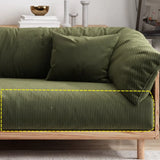 Green Scratch Resistant Fabric Removable Cushion Sofa Image - 14