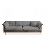 Green Scratch Resistant Fabric Removable Cushion Sofa Image - 20