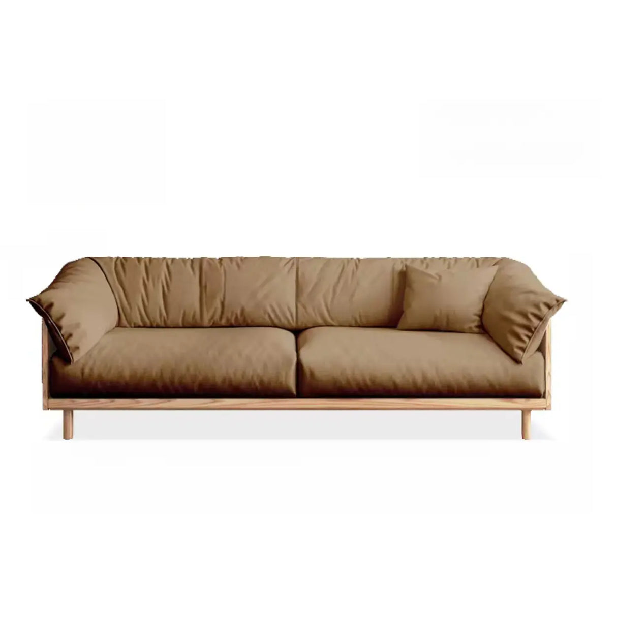 Green Scratch Resistant Fabric Removable Cushion Sofa Image - 22