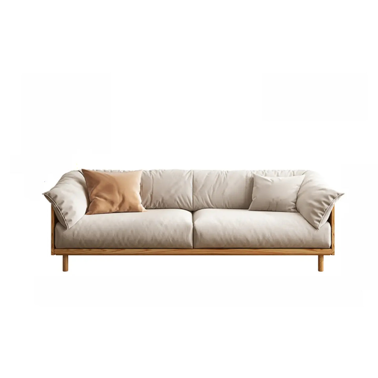 Green Scratch Resistant Fabric Removable Cushion Sofa Image - 23