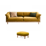 Green Scratch Resistant Fabric Removable Cushion Sofa Image - 28
