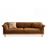 Green Scratch Resistant Fabric Removable Cushion Sofa Image - 3