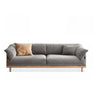 Green Scratch Resistant Fabric Removable Cushion Sofa Image - 8