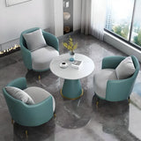 Green Scratch Resistant Single Sofa with Pillow Image - 1