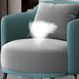 Green Scratch Resistant Single Sofa with Pillow Image - 15