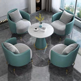 Green Scratch Resistant Single Sofa with Pillow Image - 16