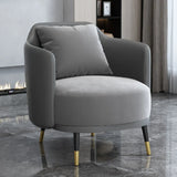 Green Scratch Resistant Single Sofa with Pillow Image - 23
