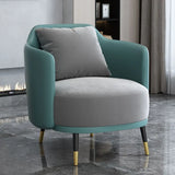 Green Scratch Resistant Single Sofa with Pillow Image - 28
