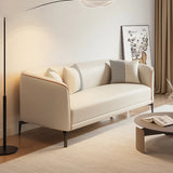 Green Stain Water Resistant Tuxedo Arm Wood Frame Sofa Image - 14