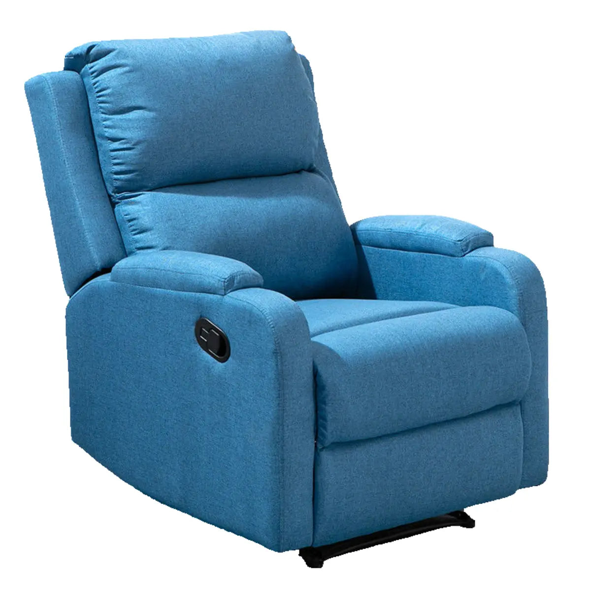 Green Tech Cloth Lumbar Support Comfort Swivel Recliner Image - 10