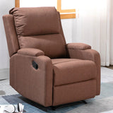 Green Tech Cloth Lumbar Support Comfort Swivel Recliner Image - 16
