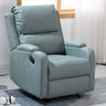 Green Tech Cloth Lumbar Support Comfort Swivel Recliner Image - 2