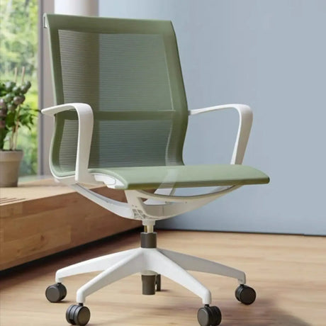Green Tilt Mechanism Ergonomic Mesh Office Chair with Arms Image - 1