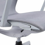 Green Tilt Mechanism Ergonomic Mesh Office Chair with Arms Image - 10