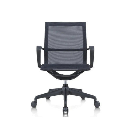 Green Tilt Mechanism Ergonomic Mesh Office Chair with Arms Image - 2