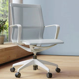Green Tilt Mechanism Ergonomic Mesh Office Chair with Arms Image - 4