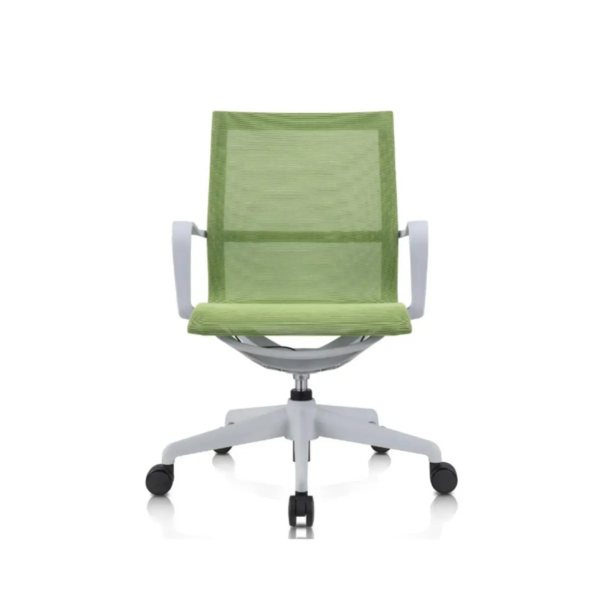 Green Tilt Mechanism Ergonomic Mesh Office Chair with Arms Image - 7