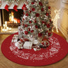 Green Trim Christmas Round Polyester Easy Care Area Rug Image - 3