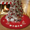 Green Trim Christmas Round Polyester Easy Care Area Rug Image - 7