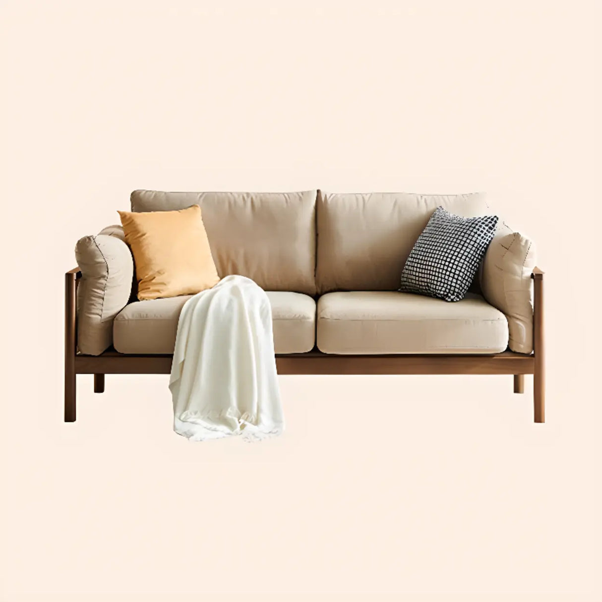 Green Water Resistant Anti Cat Scratch Fabric Loveseat Image - 10