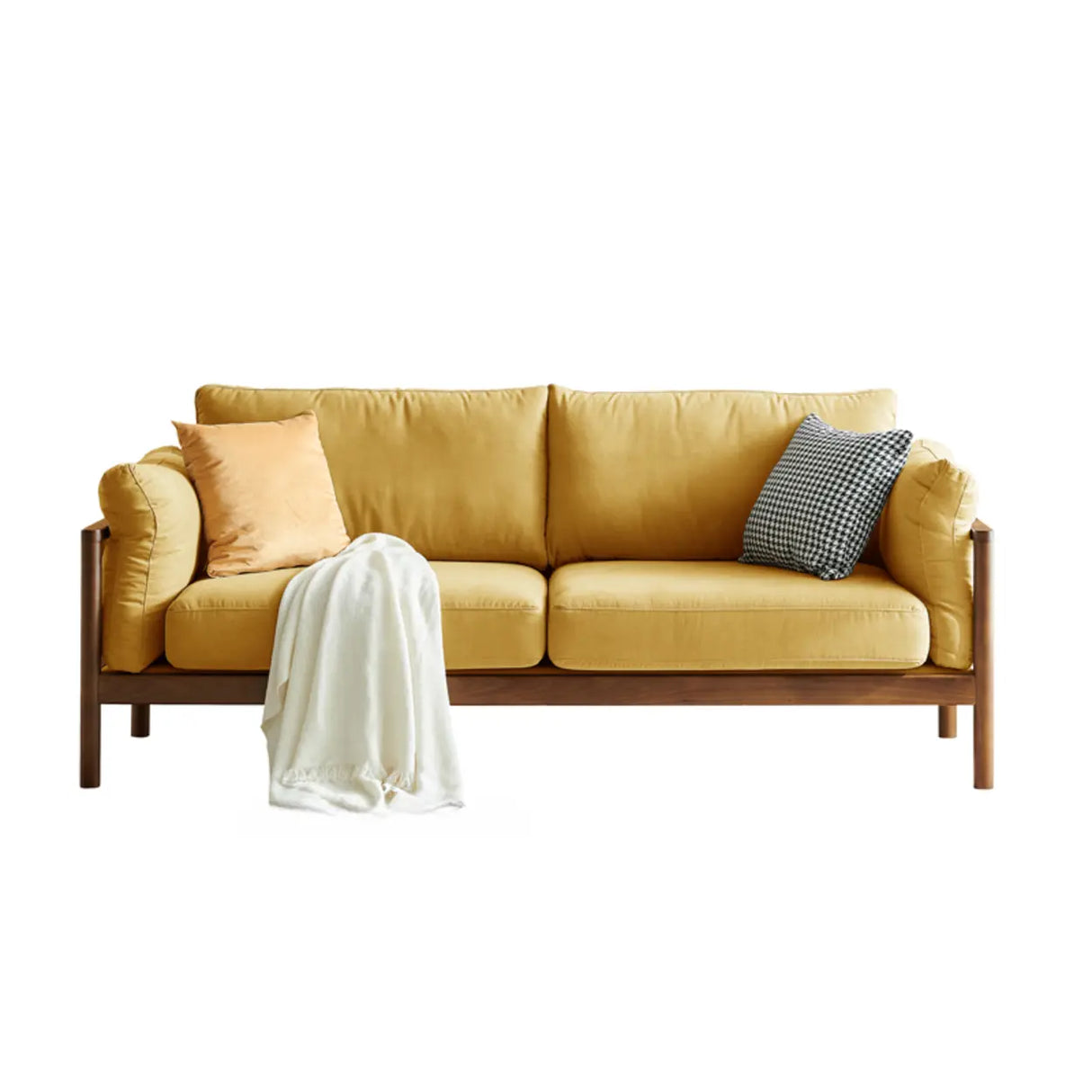 Green Water Resistant Anti Cat Scratch Fabric Loveseat Image - 11