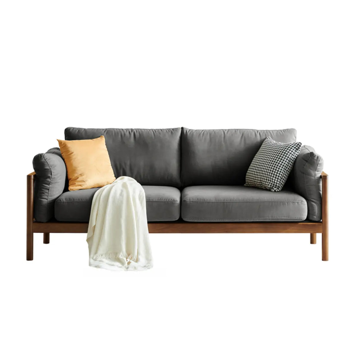 Green Water Resistant Anti Cat Scratch Fabric Loveseat Image - 13