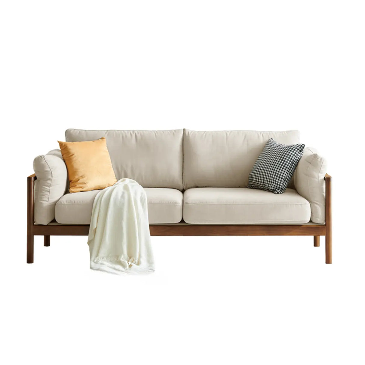 Green Water Resistant Anti Cat Scratch Fabric Loveseat Image - 5