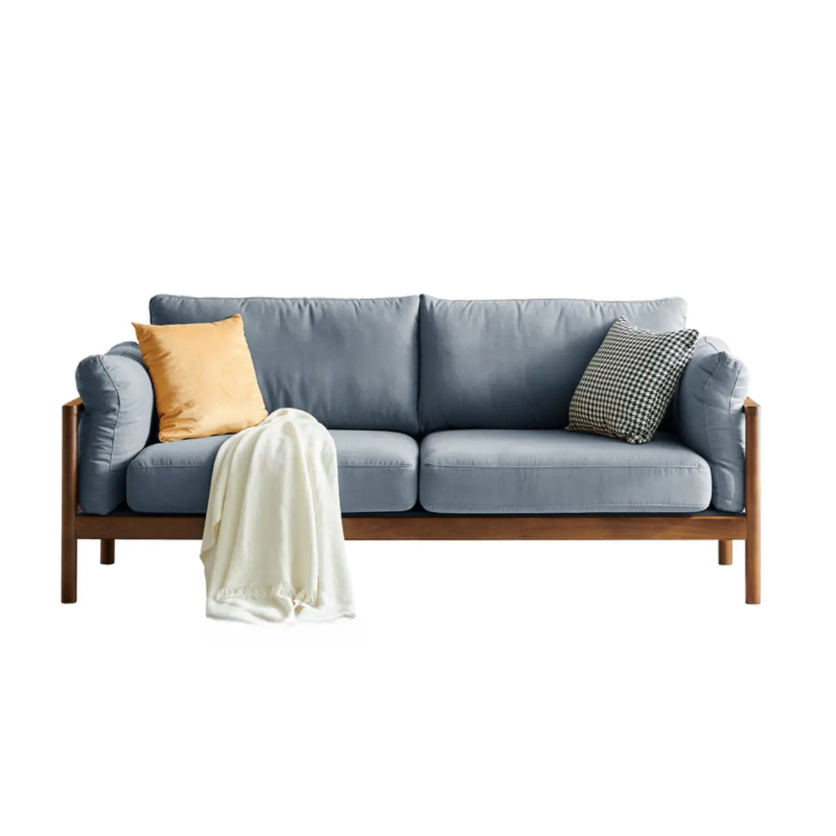 Green Water Resistant Anti Cat Scratch Fabric Loveseat Image - 7