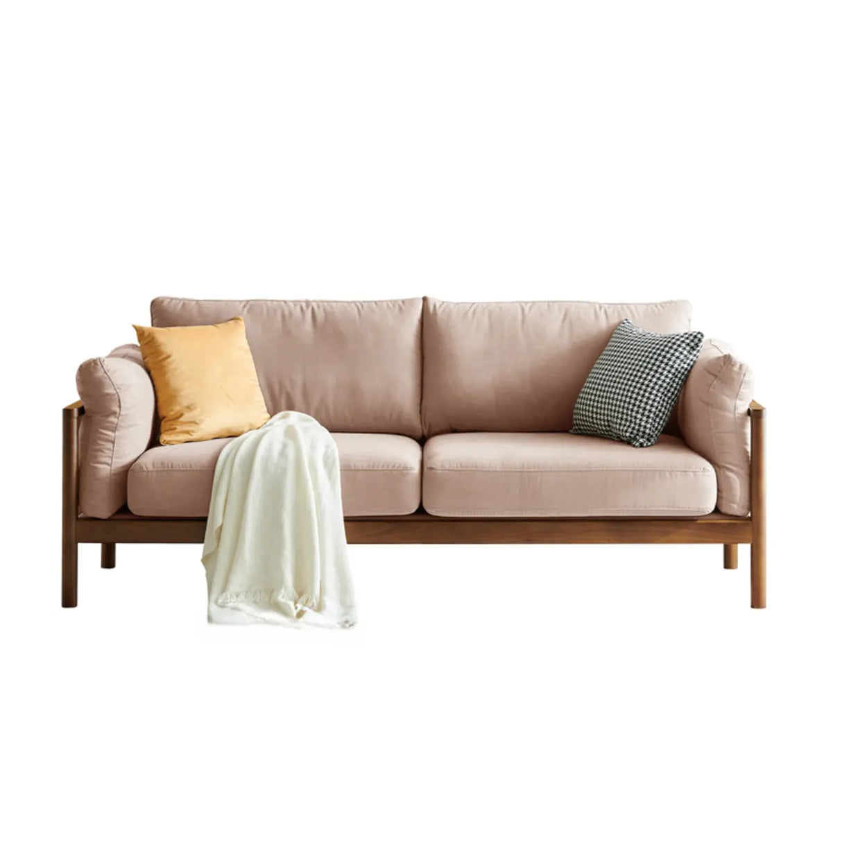 Green Water Resistant Anti Cat Scratch Fabric Loveseat Image - 9