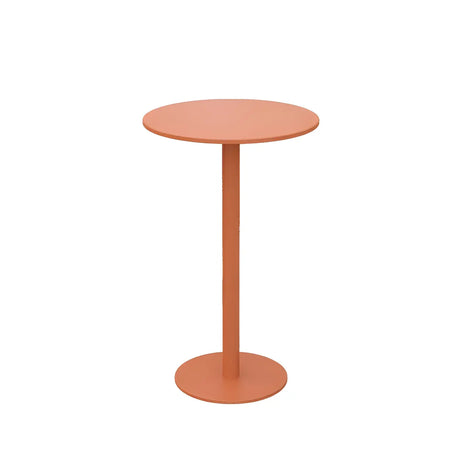 Green Waterproof Outdoor Patio Round Metal Bistro Table Image - 2