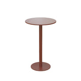 Green Waterproof Outdoor Patio Round Metal Bistro Table Image - 5
