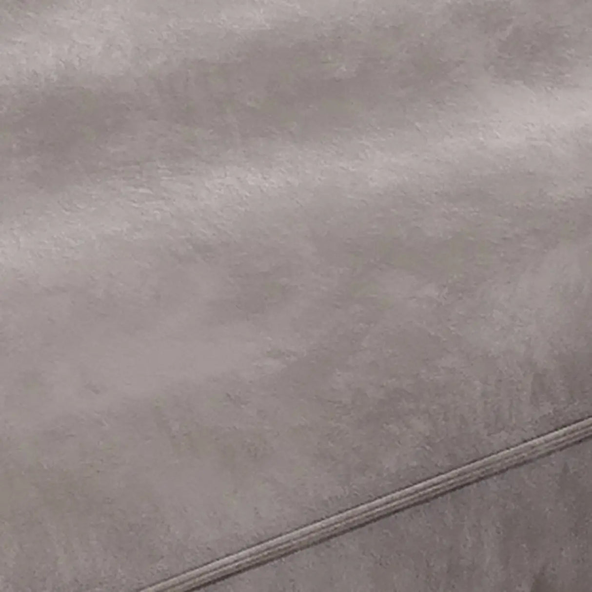 Grey Abrasive Cloth Fabric Cushion Back Extra Long Sofa Image - 6