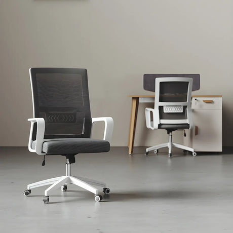Grey Adjustable Modern Ergonomic Mesh Office Chair Image - 1