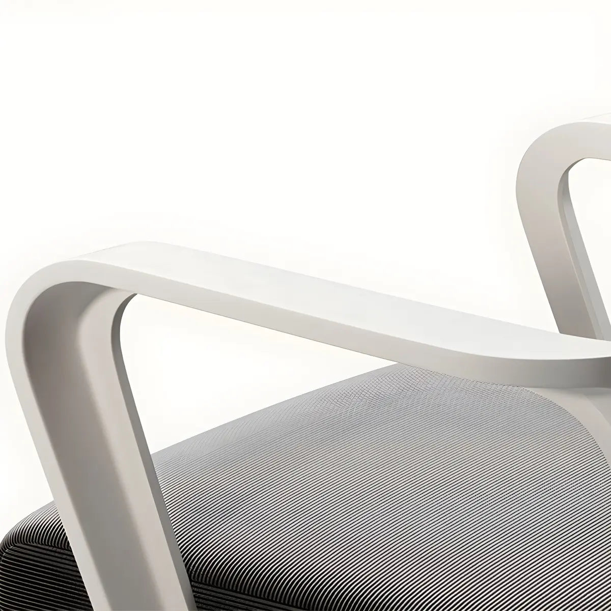 Grey Adjustable Modern Ergonomic Mesh Office Chair Image - 11