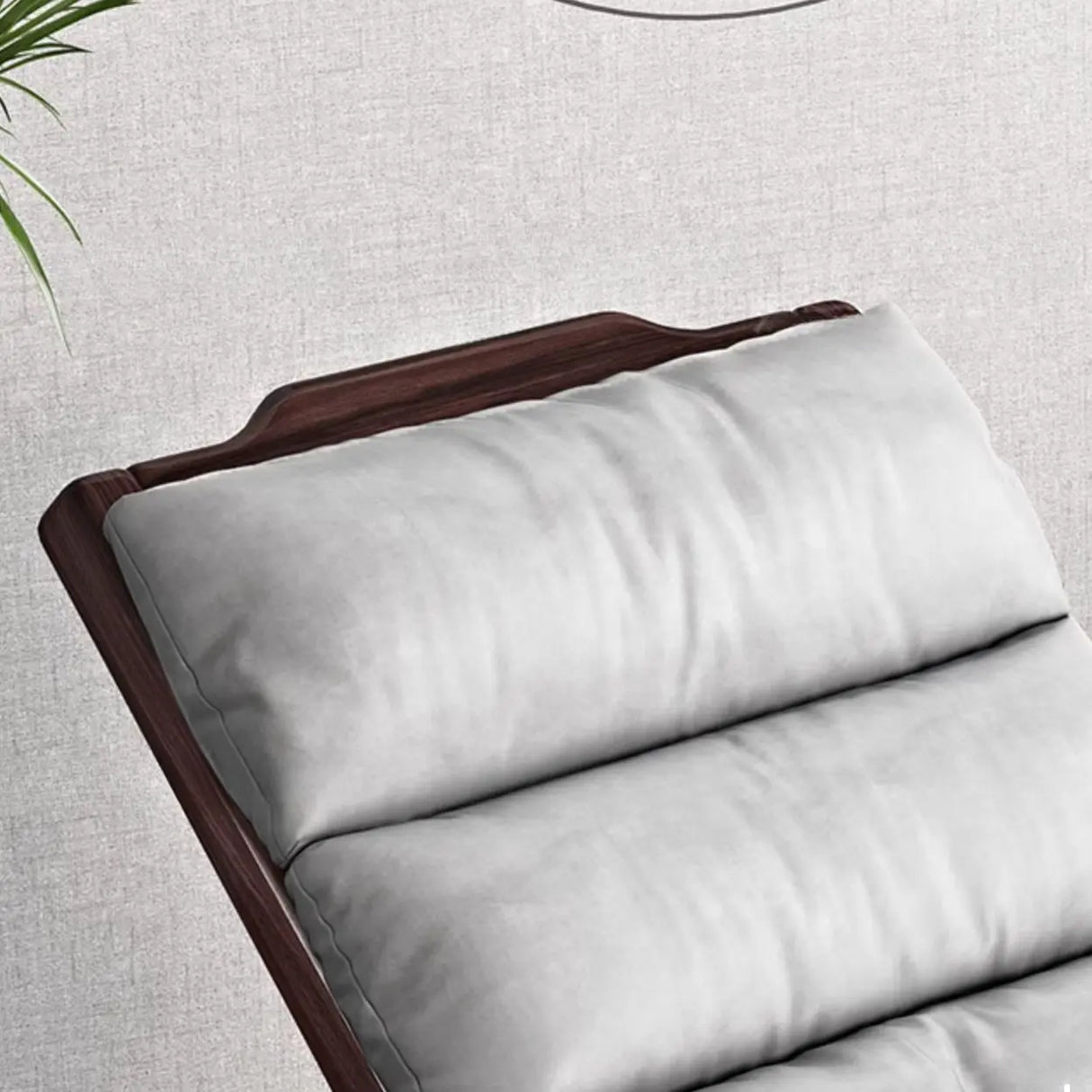 Grey Cotton Rocking Chair with Track Arms and Slipcover Image - 10