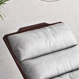 Grey Cotton Rocking Chair with Track Arms and Slipcover Image - 10