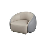 Grey Curved Leather Reception Sofa Seating Group Image - 11