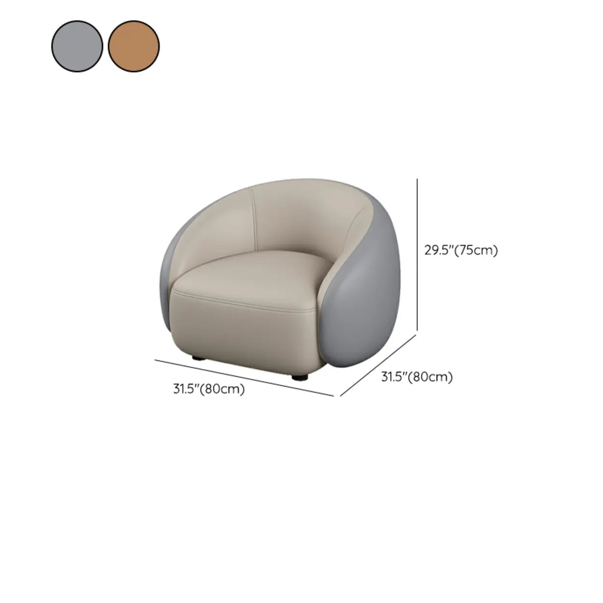 Grey Curved Leather Reception Sofa Seating Group Image - 19