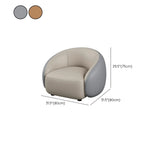 Grey Curved Leather Reception Sofa Seating Group Image - 19
